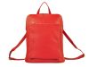Patrizia 518-001 piros női marhabőr hátizsák 30 x 38 x 16 cm