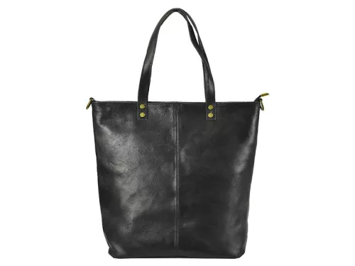 Patrizia 318-005 fekete női bőr válltáska 38 x 36 x 13 cm