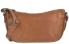 Greenburry konyakbarna női kecskebőr oldaltáska, crossbody 34 x 20 cm