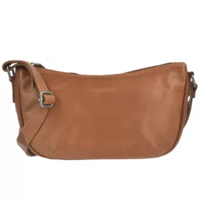   Greenburry konyakbarna női kecskebőr oldaltáska, crossbody 34 x 20 cm