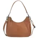 Greenburry konyakbarna női kecskebőr válltáska, oldalpánttal 30 x 27 cm