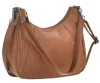 Greenburry konyakbarna női kecskebőr válltáska, oldalpánttal 30 x 27 cm