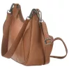 Greenburry konyakbarna női kecskebőr válltáska, oldalpánttal 30 x 27 cm