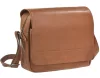 Greenburry klasszikus konyakbarna női kecskebőr oldaltáska, crossbody 33 x 26 cm
