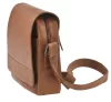 Greenburry klasszikus konyakbarna női kecskebőr oldaltáska, crossbody 33 x 26 cm