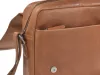 Greenburry klasszikus konyakbarna női kecskebőr oldaltáska, crossbody 33 x 26 cm
