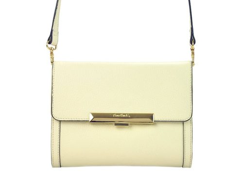 Pierre Cardin 5316 EDF bézs női bőr válltáska, oldaltáska 21.5 x 16 x 5 cm
