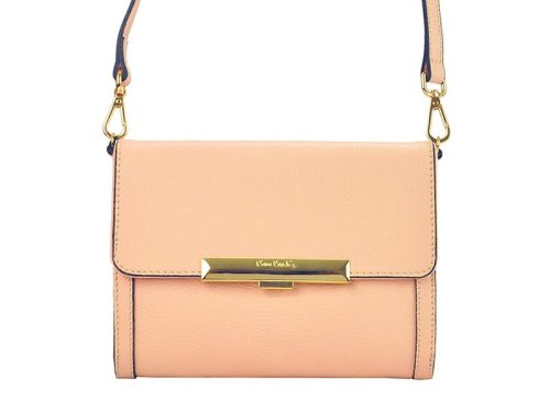 Pierre Cardin 5316 EDF rózsaszín női bőr válltáska, oldaltáska 21.5 x 16 x 5 cm