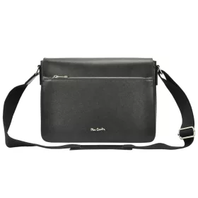   Pierre Cardin FRZ 1638 fekete férfi marhabőr oldaltáska, aktatáska 36 x 25 x 10 cm
