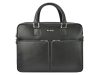 Pierre Cardin FRZ 1639 FRENZY fekete uniszex bőr aktatáska, laptoptáska 15,6" 40 x 30 x 10 cm