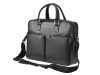 Pierre Cardin FRZ 1639 FRENZY fekete uniszex bőr aktatáska, laptoptáska 15,6" 40 x 30 x 10 cm