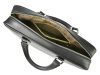 Pierre Cardin FRZ 1639 FRENZY fekete uniszex bőr aktatáska, laptoptáska 15,6" 40 x 30 x 10 cm