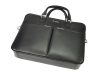 Pierre Cardin FRZ 1639 FRENZY fekete uniszex bőr aktatáska, laptoptáska 15,6" 40 x 30 x 10 cm