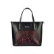 Patrizia 118-021 fekete női bőr válltáska 39 x 29 x 12 cm 