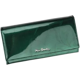   Pierre Cardin 02 LEAF 100 zöld női bőr pénztárca 18,5 x 10 cm