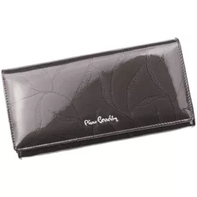   Pierre Cardin 02 LEAF 102, szürke női bőr pénztárca 18,5 x 10 cm