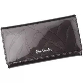  Pierre Cardin 02 LEAF 114, szürke női bőr pénztárca 17,5 x 9,5 cm