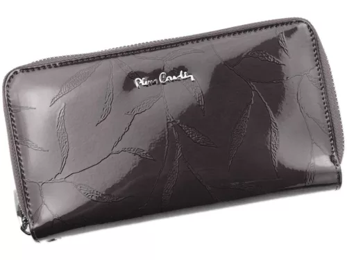 Pierre Cardin 02 LEAF 118 szürke női bőr pénztárca 20 x 11 x 4 cm 