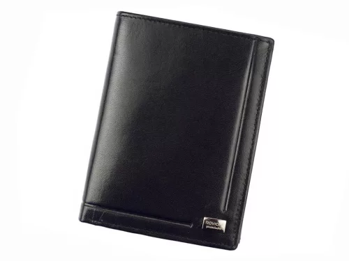 Rovicky PC-104-BAR RFID fekete férfi bőr pénztárca 9.5 x 13 x 3 cm
