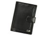 Rovicky PC-104L-BAR RFID fekete férfi valódi bőr pénztárca 13 x 10 x 2.5 cm