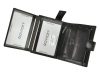 Rovicky PC-104L-BAR RFID fekete férfi valódi bőr pénztárca 13 x 10 x 2.5 cm
