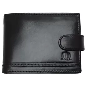 Giorgio Carelli féfi fekete bőr átfogópántos pénztárca, RFID