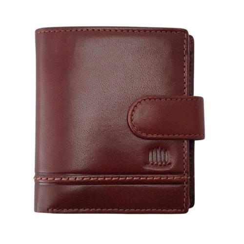 Giorgio Carelli férfi barna bőr pénztárca RFID, 8,5 x 10 cm