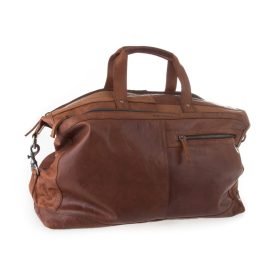   Spikes and Sparrow 24486 barna bőr utazótáska 50 x 40 x 20 cm