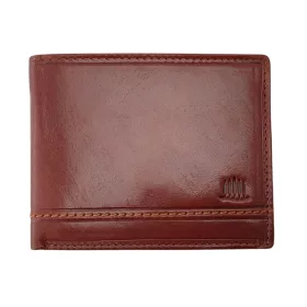   Giorgio Carelli férfi konyak bőr pénztárca RFID, 12 x 9 cm