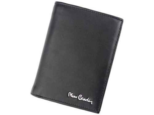 Pierre Cardin TILAK09 330 fekete férfi valódi bőr pénztárca 9.5 x 12.5 x 2.5 cm