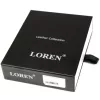 Loren CRM-70-05 fekete marhabőr irattartó 8 x 10.5 x 2.5 cm