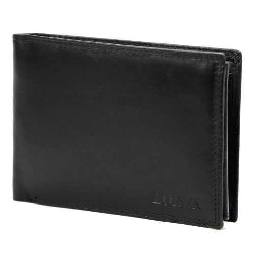 Loren N992-BLK BreakVT fekete férfi bőr pénztárca 13 x 9.5 x 2.5 cm