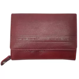 Giorgio Carelli női bordó bőr pénztárca 13 × 9,5 cm