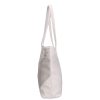 Karen 2461 ekrü-virágmintás női válltáska 40 x 32 x 12 cm