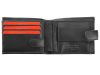 Pierre Cardin CB TILAK26 323A RFID fekete-piros férfi bőr pénztárca 11 x 8,5 cm