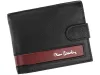 Pierre Cardin CB TILAK26 324A RFID fekete-piros férfi bőr pénztárca 12 x 9.5 x 2 cm