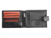 Pierre Cardin CB TILAK26 324A RFID fekete-piros férfi bőr pénztárca 12 x 9.5 x 2 cm