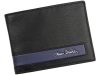 Pierre Cardin CB TILAK26 325 RFID fekete-kék férfi bőr pénztárca 12 x 9,5 cm
