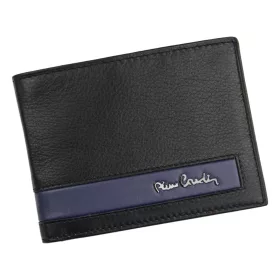   Pierre Cardin CB TILAK26 325 RFID fekete-kék férfi bőr pénztárca 12 x 9,5 cm