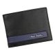 Pierre Cardin CB TILAK26 325 RFID fekete-kék férfi bőr pénztárca 12 x 9,5 cm