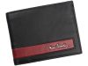 Pierre Cardin CB TILAK26 325 RFID fekete-kék férfi bőr pénztárca 12 x 9,5 cm