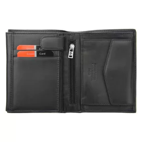   Pierre Cardin CB TILAK26 326 RFID fekete-piros férfi bőr pénztárca 9,8 x 13  cm