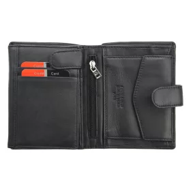   Pierre Cardin CB TILAK26 326A RFID fekete-piros férfi bőr pénztárca 9.8 x 13 x 2.5 cm