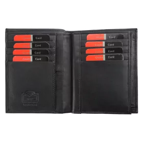   Pierre Cardin CB TILAK26 331 RFID fekete férfi marhabőr pénztárca 10 x 13 x 2.5 cm