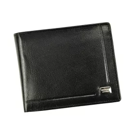   Rovicky PC-103-BAR RFID fekete férfi bőr pénztárca 12 x 9 x 2.5 cm