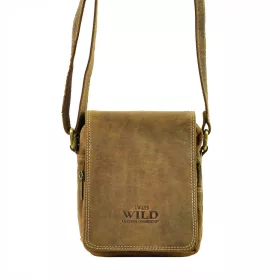   Wild 250591-MH konyak bőr oldaltáska, válltáska 14 x 18 x 8 cm