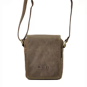   Wild 250591-MH konyak bőr oldaltáska, válltáska 14 x 18 x 8 cm