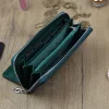Gregorio PT-111 zöld női marhabőr pénztárca 19.5 x 9.5 x 3.8 cm
