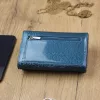 Gregorio PT-112 kék női marhabőr pénztárca 15 x 10 x 4 cm