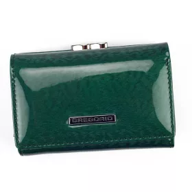   Gregorio PT-117 zöld női marhabőr pénztárca 12.3 x 8.5 x 3.5 cm